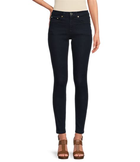 michael kors denim trousers jeans women contrast stitch|Michael Kors women's stretch pants.